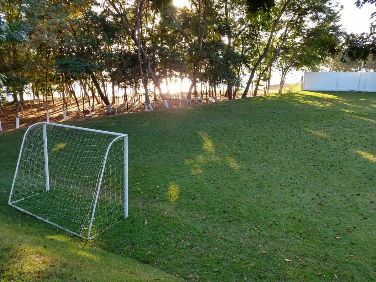 Enseada Nautico Apart Flat I Vista Para O Lago Corumba Caldas Novas Kültér fotó